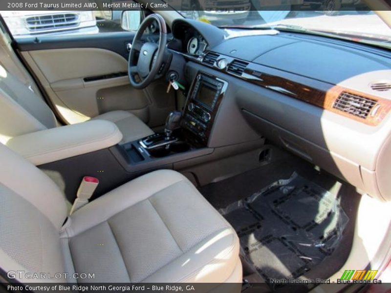 Merlot Metallic / Camel 2008 Ford Taurus Limited AWD