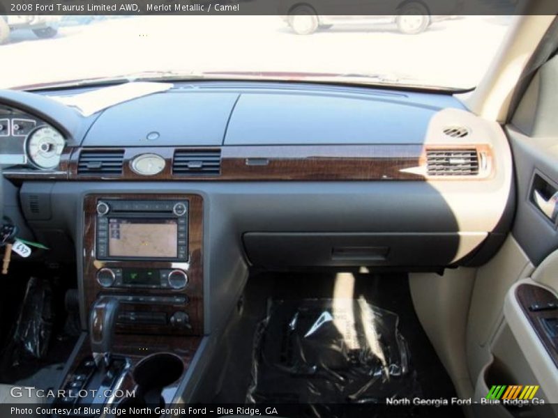 Merlot Metallic / Camel 2008 Ford Taurus Limited AWD