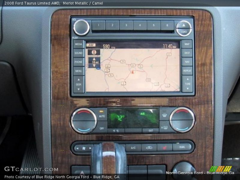 Merlot Metallic / Camel 2008 Ford Taurus Limited AWD