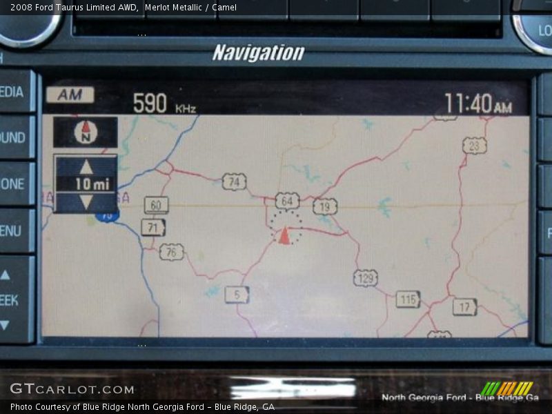 Merlot Metallic / Camel 2008 Ford Taurus Limited AWD