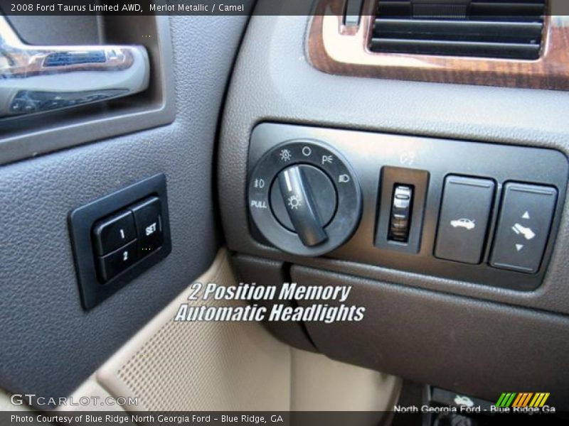 Merlot Metallic / Camel 2008 Ford Taurus Limited AWD