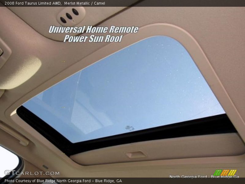 Merlot Metallic / Camel 2008 Ford Taurus Limited AWD