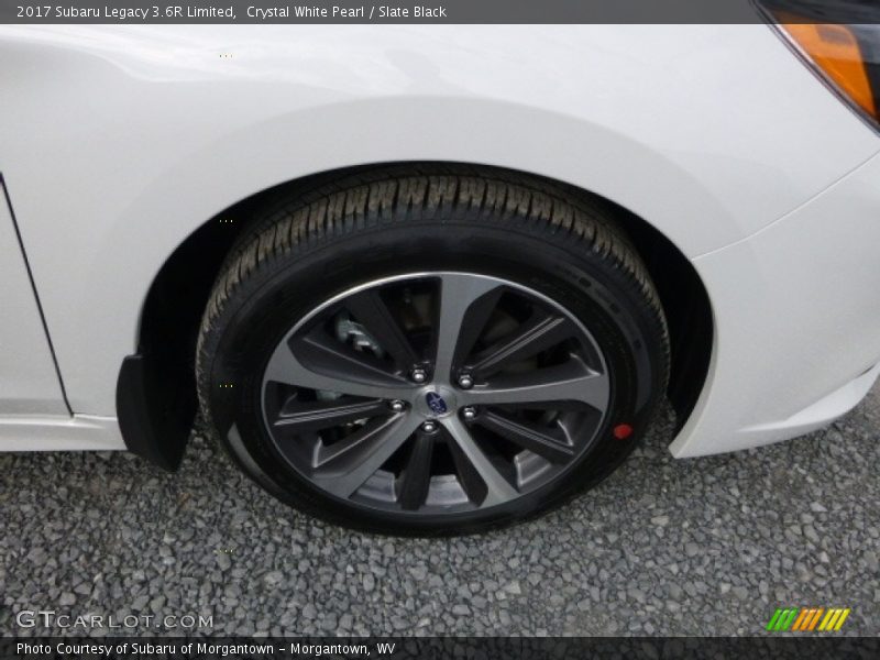 Crystal White Pearl / Slate Black 2017 Subaru Legacy 3.6R Limited