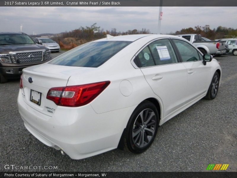 Crystal White Pearl / Slate Black 2017 Subaru Legacy 3.6R Limited