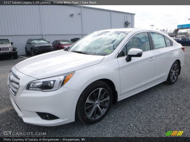 Crystal White Pearl / Slate Black 2017 Subaru Legacy 3.6R Limited