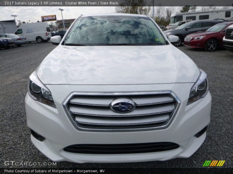 Crystal White Pearl / Slate Black 2017 Subaru Legacy 3.6R Limited