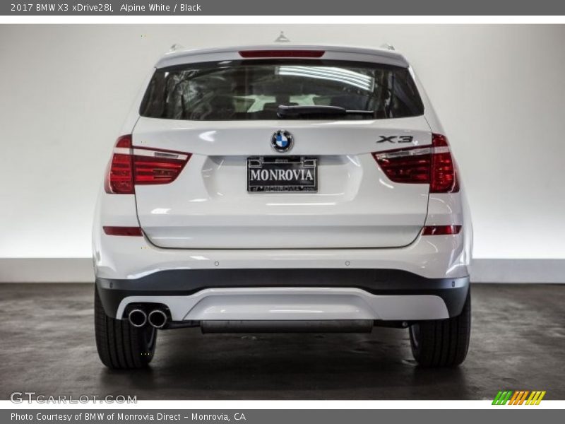 Alpine White / Black 2017 BMW X3 xDrive28i