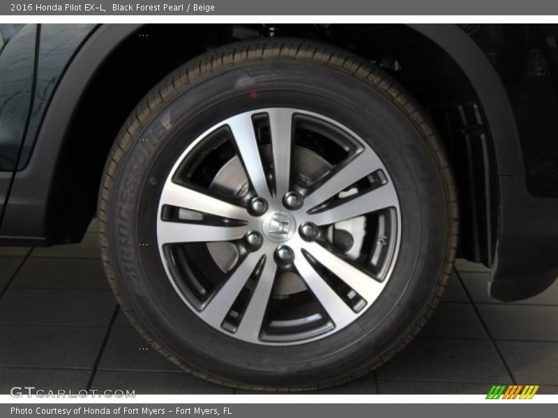 Black Forest Pearl / Beige 2016 Honda Pilot EX-L