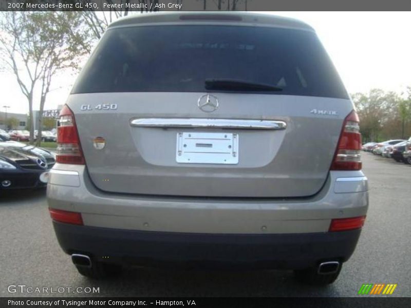Pewter Metallic / Ash Grey 2007 Mercedes-Benz GL 450