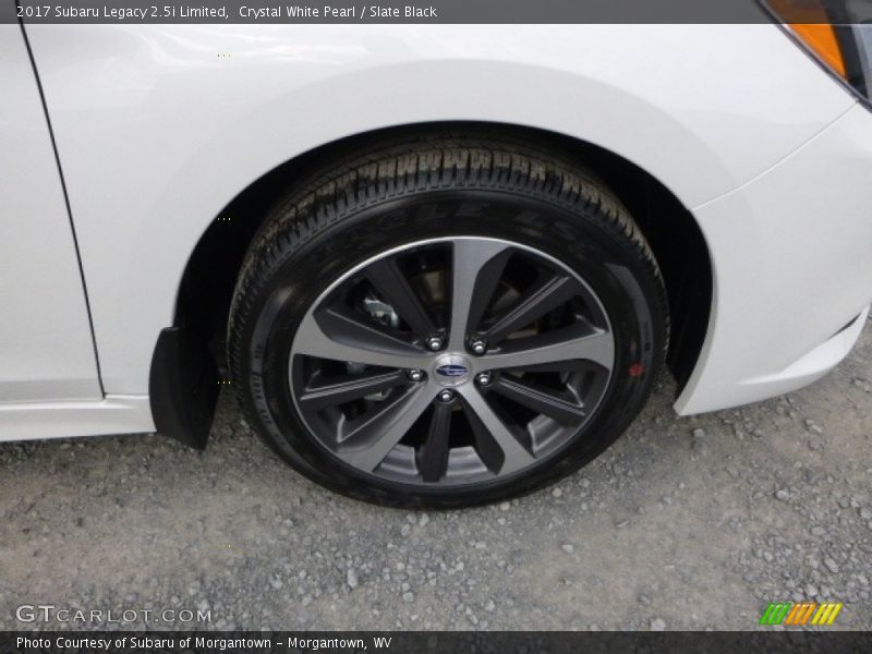 Crystal White Pearl / Slate Black 2017 Subaru Legacy 2.5i Limited