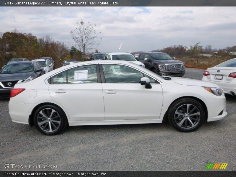 Crystal White Pearl / Slate Black 2017 Subaru Legacy 2.5i Limited