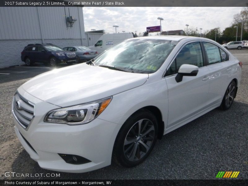 Crystal White Pearl / Slate Black 2017 Subaru Legacy 2.5i Limited