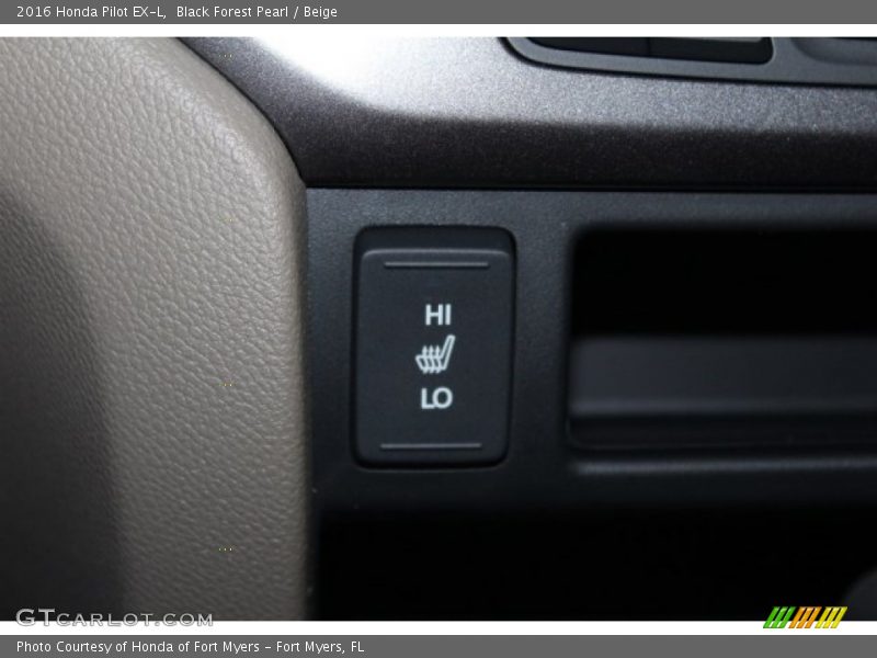 Black Forest Pearl / Beige 2016 Honda Pilot EX-L