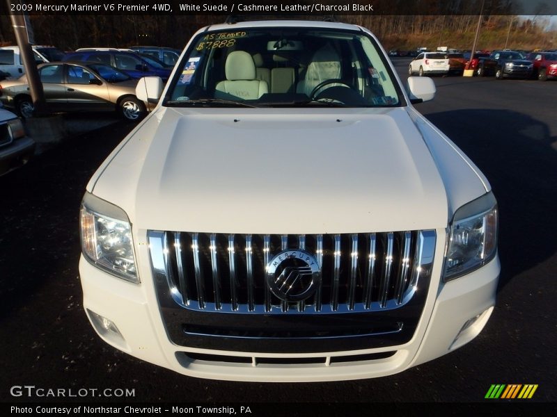 White Suede / Cashmere Leather/Charcoal Black 2009 Mercury Mariner V6 Premier 4WD