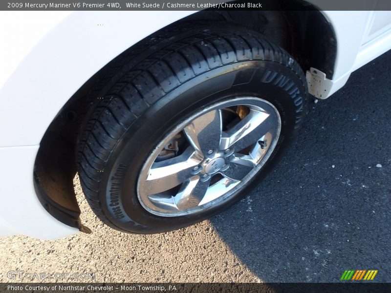 White Suede / Cashmere Leather/Charcoal Black 2009 Mercury Mariner V6 Premier 4WD