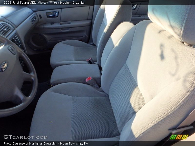 Vibrant White / Medium Graphite 2003 Ford Taurus SES