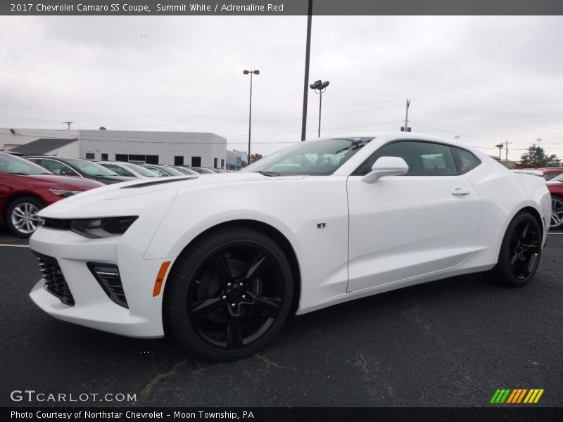Summit White / Adrenaline Red 2017 Chevrolet Camaro SS Coupe