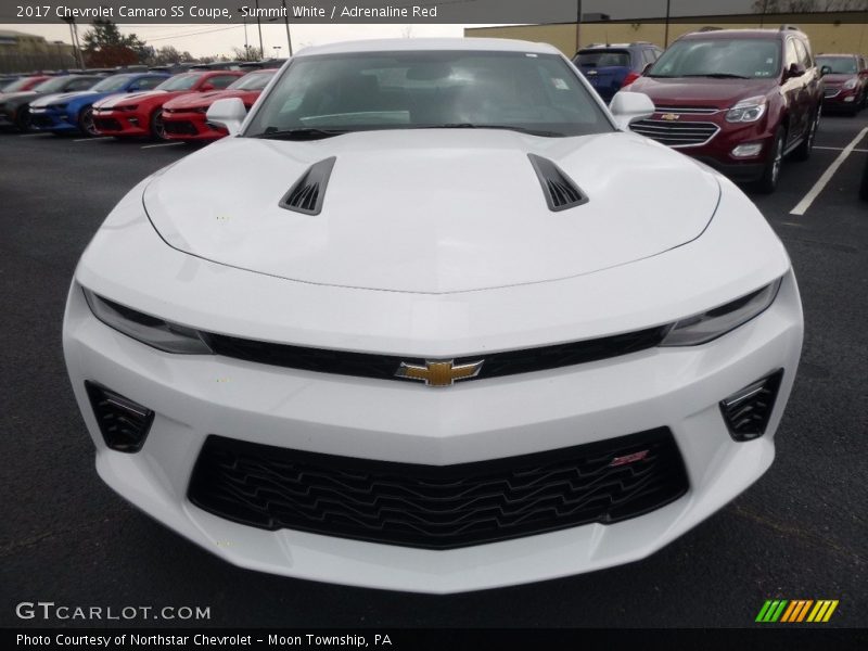 Summit White / Adrenaline Red 2017 Chevrolet Camaro SS Coupe