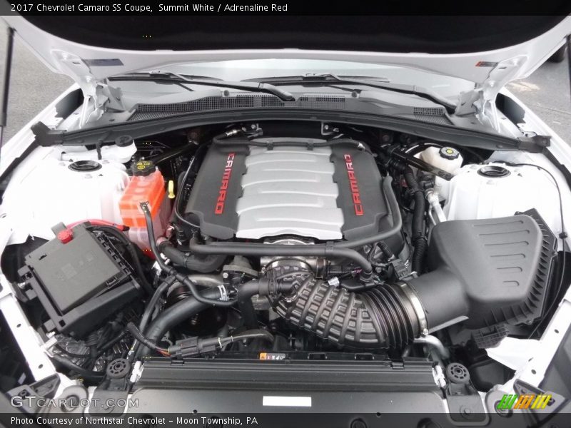 Summit White / Adrenaline Red 2017 Chevrolet Camaro SS Coupe
