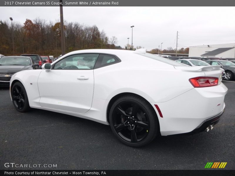 Summit White / Adrenaline Red 2017 Chevrolet Camaro SS Coupe