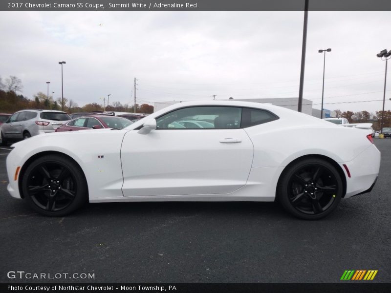 Summit White / Adrenaline Red 2017 Chevrolet Camaro SS Coupe