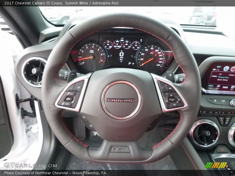 Summit White / Adrenaline Red 2017 Chevrolet Camaro SS Coupe