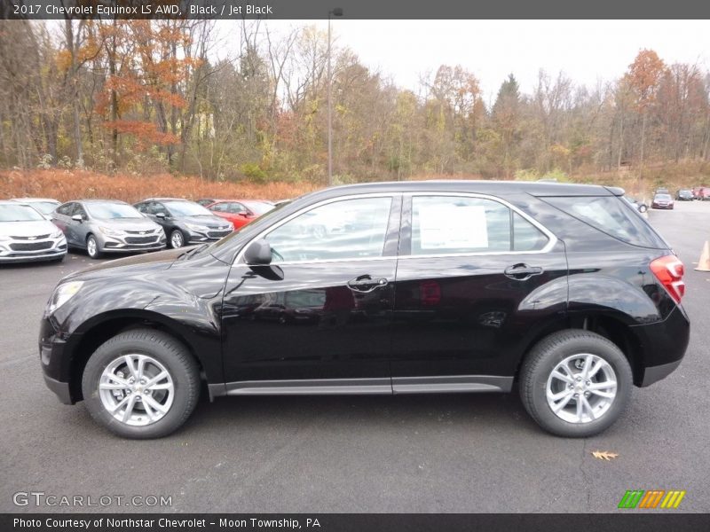 Black / Jet Black 2017 Chevrolet Equinox LS AWD