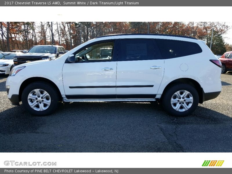 Summit White / Dark Titanium/Light Titanium 2017 Chevrolet Traverse LS AWD