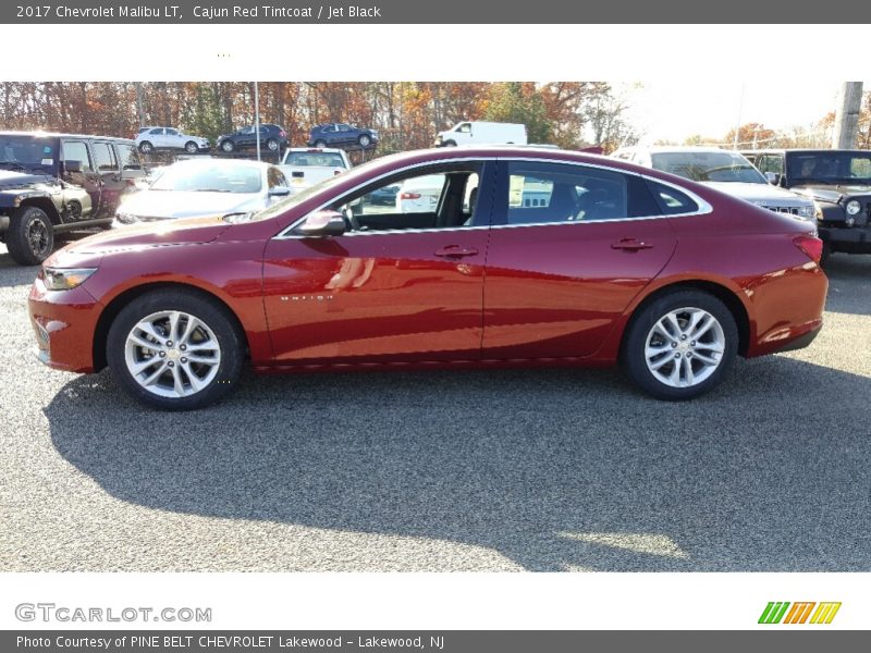 Cajun Red Tintcoat / Jet Black 2017 Chevrolet Malibu LT