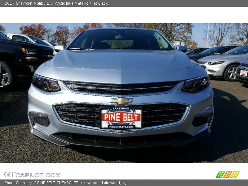 Arctic Blue Metallic / Jet Black 2017 Chevrolet Malibu LT