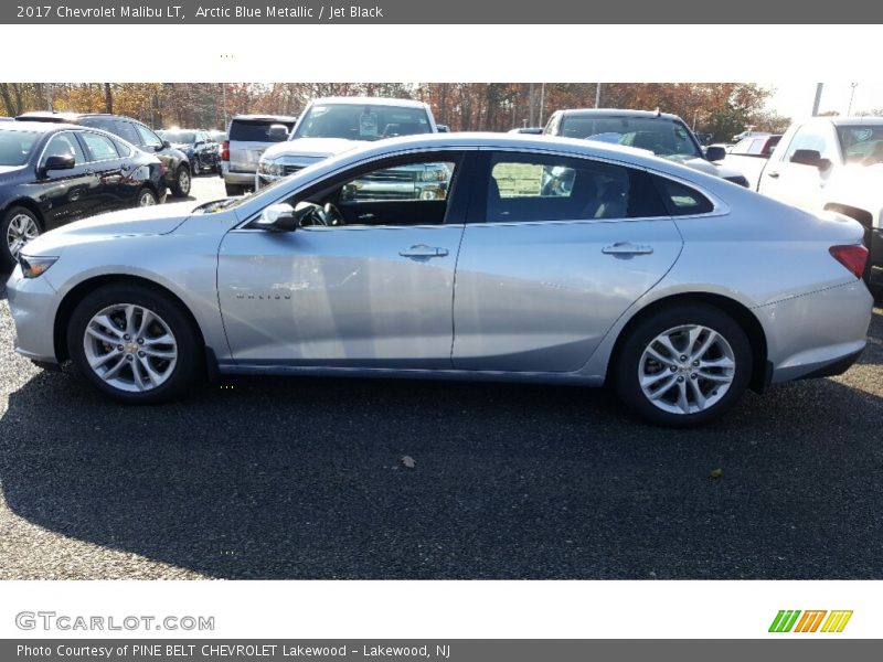 Arctic Blue Metallic / Jet Black 2017 Chevrolet Malibu LT