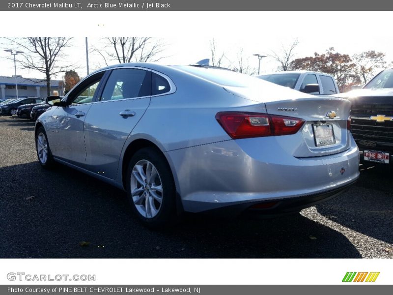 Arctic Blue Metallic / Jet Black 2017 Chevrolet Malibu LT