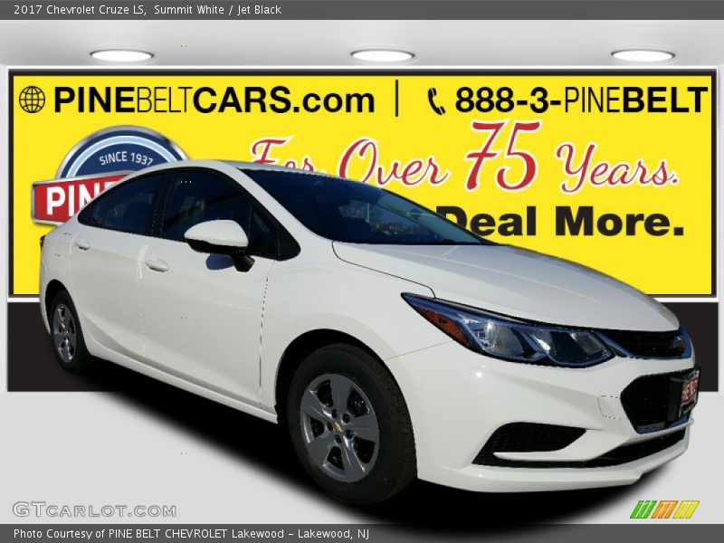 Summit White / Jet Black 2017 Chevrolet Cruze LS