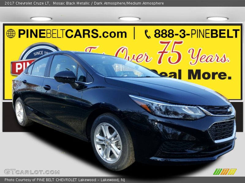 Mosaic Black Metallic / Dark Atmosphere/Medium Atmosphere 2017 Chevrolet Cruze LT