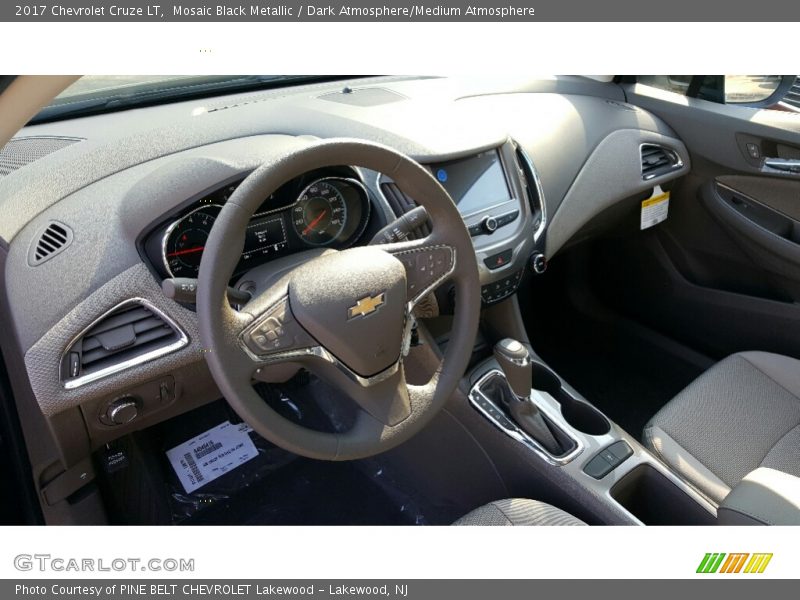 Mosaic Black Metallic / Dark Atmosphere/Medium Atmosphere 2017 Chevrolet Cruze LT