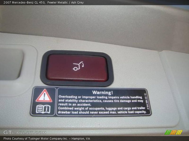 Pewter Metallic / Ash Grey 2007 Mercedes-Benz GL 450