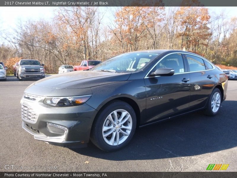 Nightfall Gray Metallic / Jet Black 2017 Chevrolet Malibu LT
