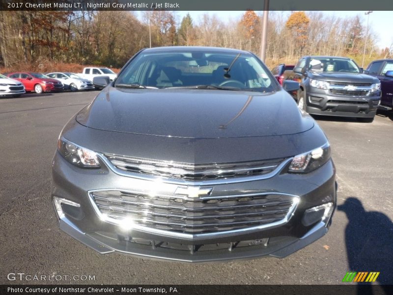 Nightfall Gray Metallic / Jet Black 2017 Chevrolet Malibu LT