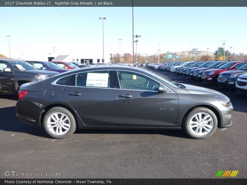 Nightfall Gray Metallic / Jet Black 2017 Chevrolet Malibu LT