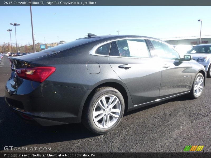 Nightfall Gray Metallic / Jet Black 2017 Chevrolet Malibu LT