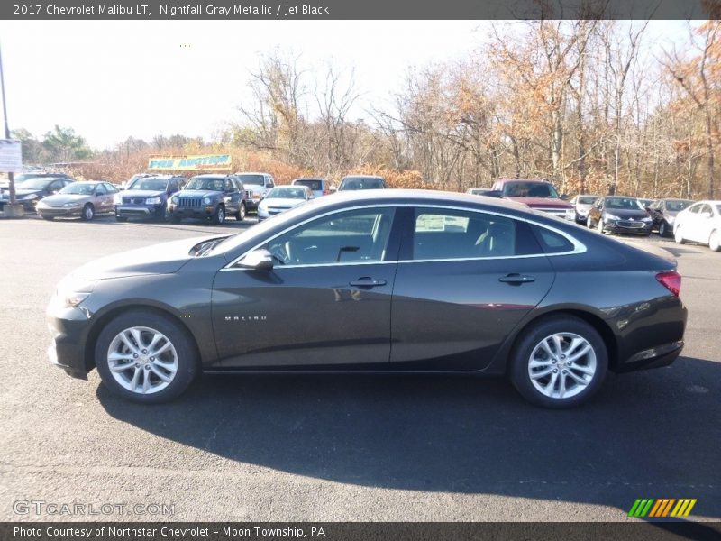 Nightfall Gray Metallic / Jet Black 2017 Chevrolet Malibu LT