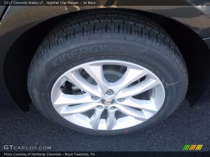 Nightfall Gray Metallic / Jet Black 2017 Chevrolet Malibu LT