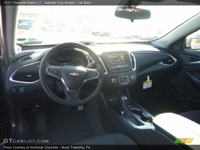 Nightfall Gray Metallic / Jet Black 2017 Chevrolet Malibu LT
