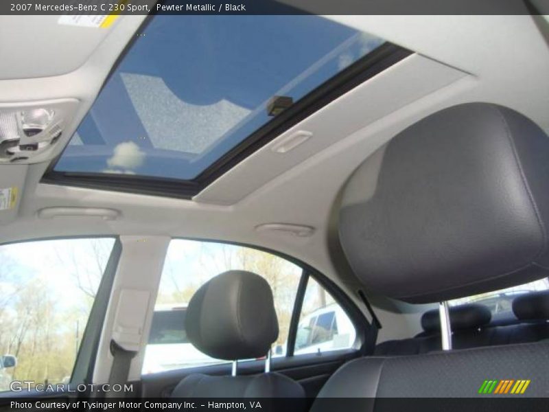 Pewter Metallic / Black 2007 Mercedes-Benz C 230 Sport