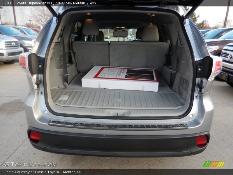 Silver Sky Metallic / Ash 2016 Toyota Highlander XLE