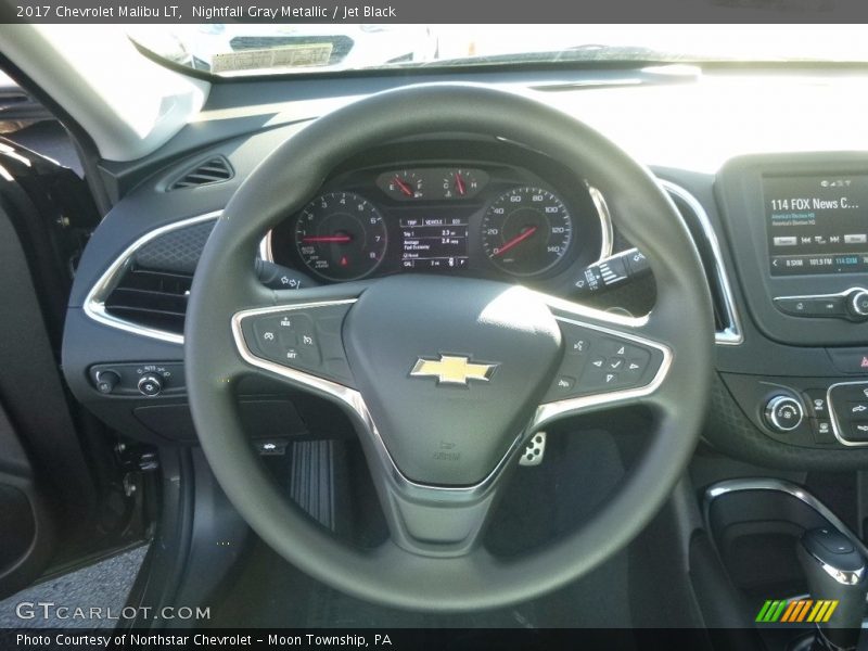 Nightfall Gray Metallic / Jet Black 2017 Chevrolet Malibu LT