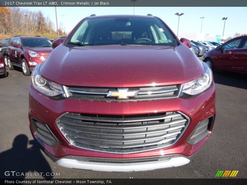 Crimson Metallic / Jet Black 2017 Chevrolet Trax LT AWD