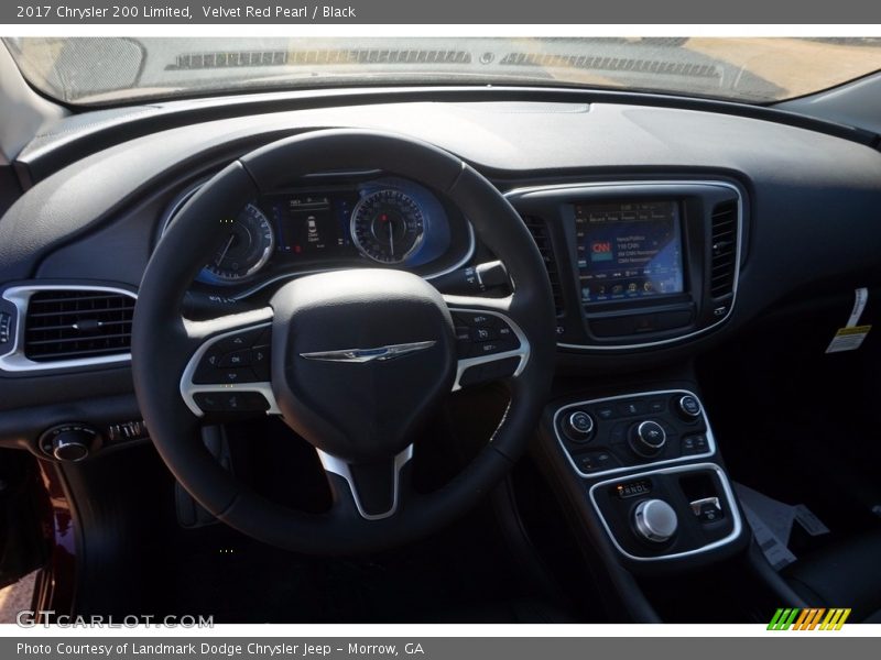 Velvet Red Pearl / Black 2017 Chrysler 200 Limited