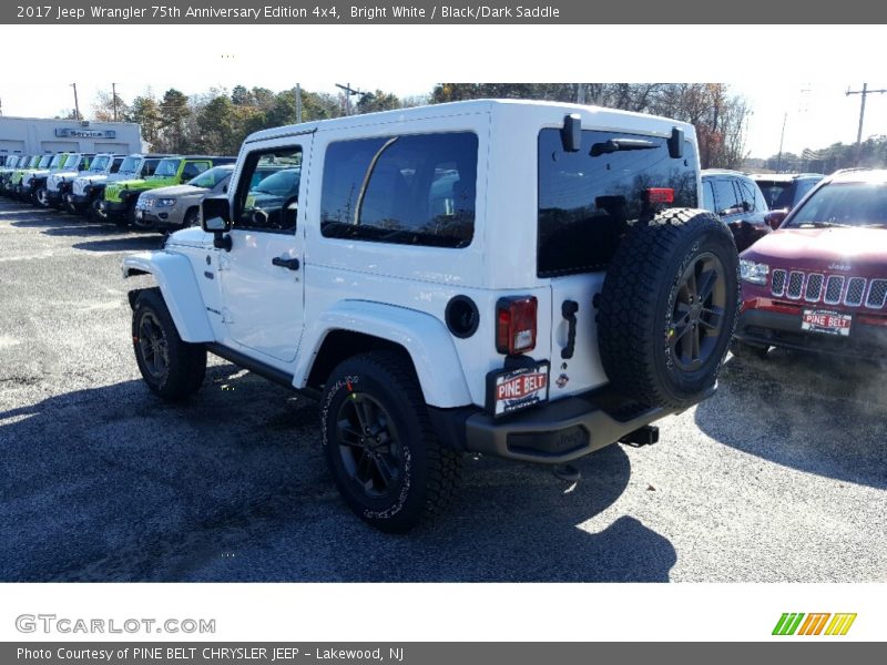 Bright White / Black/Dark Saddle 2017 Jeep Wrangler 75th Anniversary Edition 4x4