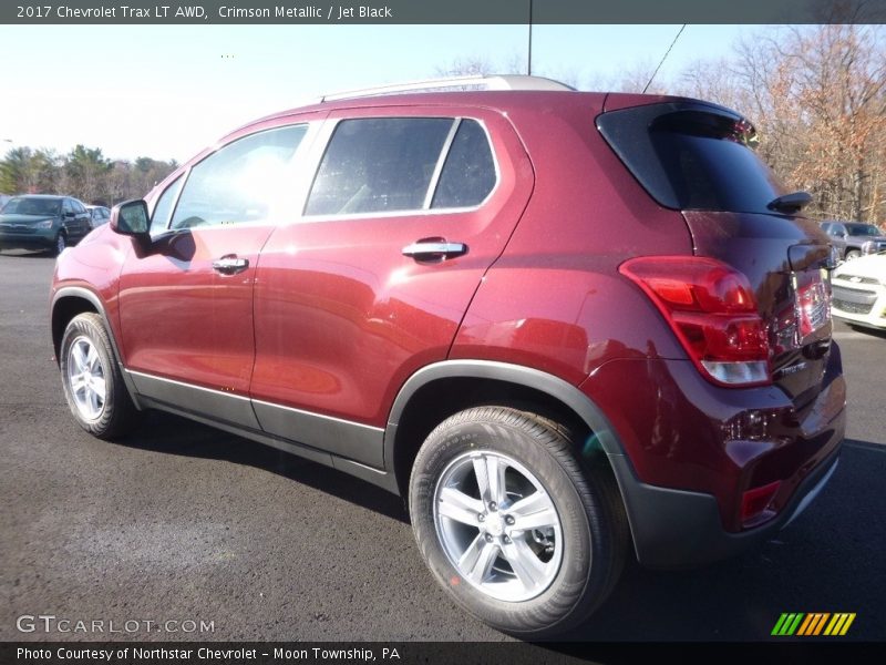 Crimson Metallic / Jet Black 2017 Chevrolet Trax LT AWD